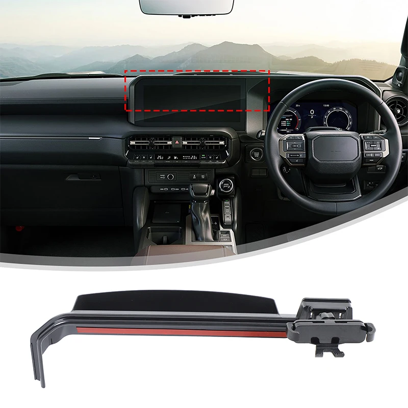 for toyota land cruiser prado 250 lc250 2024+ abs black car navigation screen mobile phone holder modification accessories rhd for toyota land cruiser prado 250 lc250 2024+ abs black car navigation screen mobile phone holder modification accessories rhd