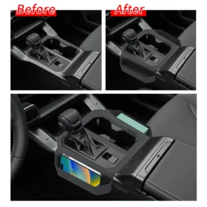 luckeasy for toyota rav4 2026 center console storage box bag organizer interior accessories car tray stowing tidying abs black