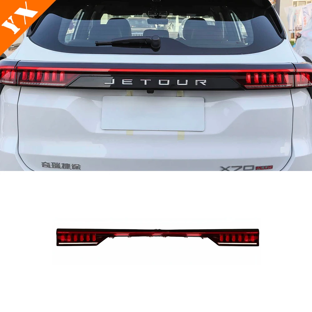 for jetour x70 plus 2021 2025 2026 accessories original car taillight cover,rear through light original tail light replacement for jetour x70 plus 2021 2025 2026 accessories original car taillight cover,rear through light original tail light replacement