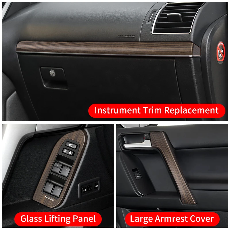 wood grain replacement armrest cover for toyota land cruiser prado 150 lc150 fj150 2010 2023 interior upgrade handle wood grain replacement armrest cover for toyota land cruiser prado 150 lc150 fj150 2010 2023 interior upgrade handle