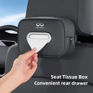 high capacity car interior tissue box kleenex storage bag accessories for infiniti q50 q50l q60 q70l qx30 qx50 qx60 qx70 qx80