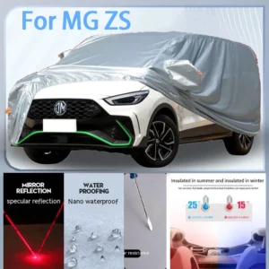 for mg zs full car cover with uv protection and winter insulation roles,rainproof,snowproof ati frost properties.
