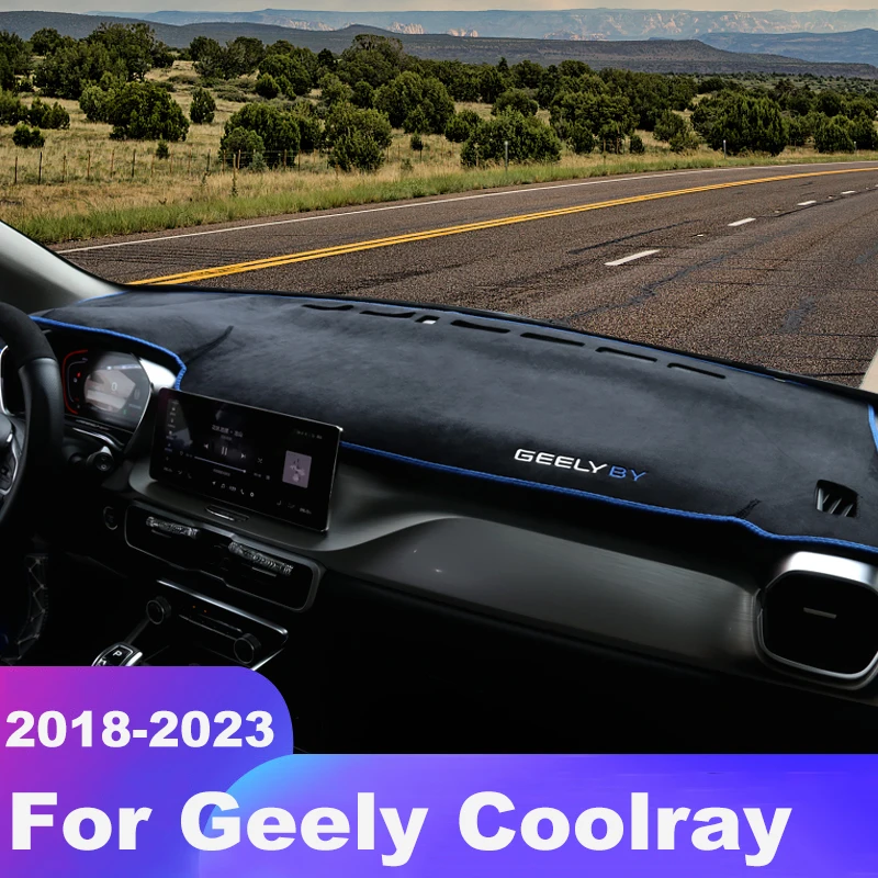 for geely coolray 2018 2019 2020 2021 2022 2023 car dashboard cover avoid light pads sun shade mat anti uv case non slip carpets for geely coolray 2018 2019 2020 2021 2022 2023 car dashboard cover avoid light pads sun shade mat anti uv case non slip carpets