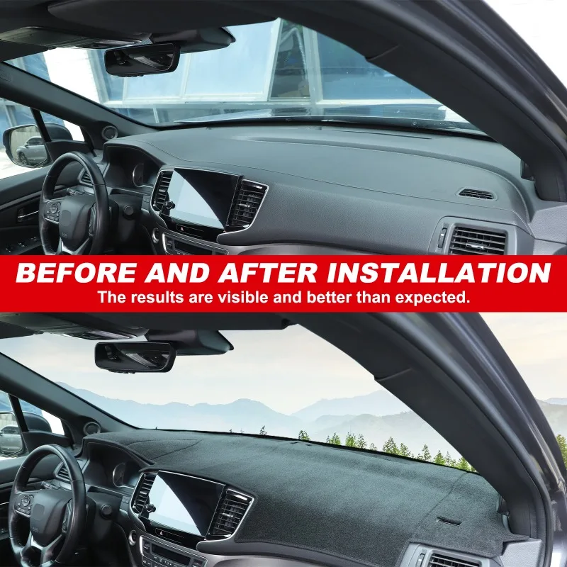 polyester for honda pilot 2016 2022 ( left handed peptide)dashboard sunshade sun protection mat cover pad trim car accessori polyester for honda pilot 2016 2022 ( left handed peptide)dashboard sunshade sun protection mat cover pad trim car accessori