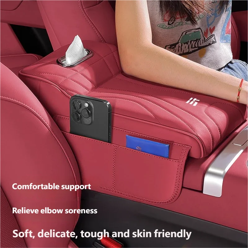 for jetour t2 shanhai t2 2024 2025 2026 car armrest box height increase pad leather protective cover storage bag car for jetour t2 shanhai t2 2024 2025 2026 car armrest box height increase pad leather protective cover storage bag car