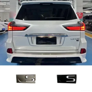 for lexus lx570 s accessories 2008 2019 car rear trunk special emblem badge sticker letter rear emblem