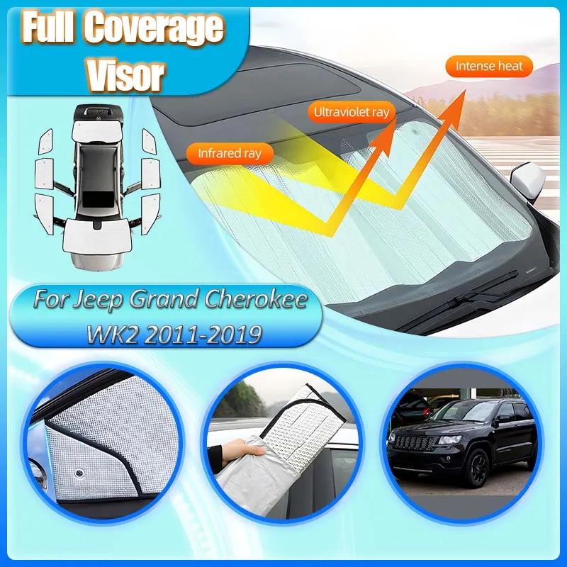 car sun visors for jeep grand cherokee wk2 accessories 2011 2019 sunshades outdoor side window windshield covers car accessories car sun visors for jeep grand cherokee wk2 accessories 2011 2019 sunshades outdoor side window windshield covers car accessories
