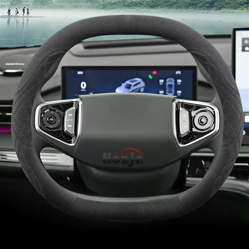 suede leather car steering wheel cover for jetour dashing pro plus max 2021 2022 2023 2024 2025 car styling auto suede leather car steering wheel cover for jetour dashing pro plus max 2021 2022 2023 2024 2025 car styling auto