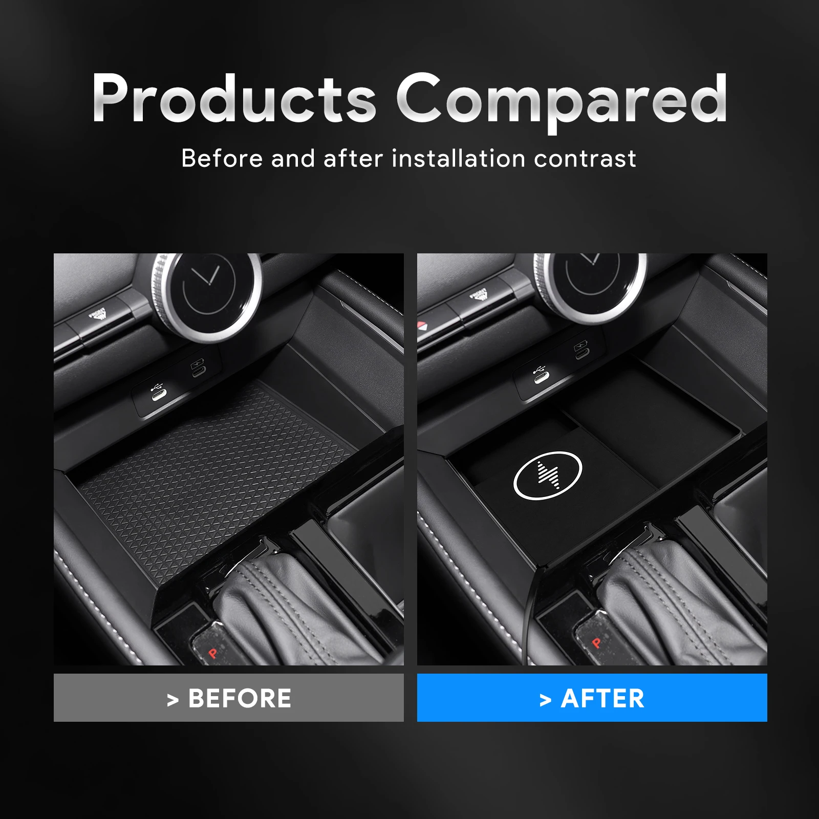 for honda accord 2023 2024 car wireless charger pad fast charging center console organizer interior modification for honda accord 2023 2024 car wireless charger pad fast charging center console organizer interior modification