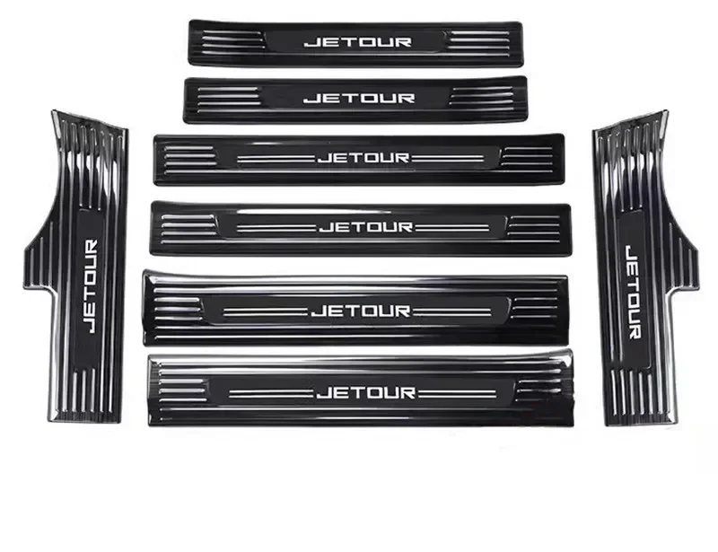 for chery jetour dashing 2022 2025 stainless steel car welcome pedal trunk threshold guard plate protection car accessories for chery jetour dashing 2022 2025 stainless steel car welcome pedal trunk threshold guard plate protection car accessories
