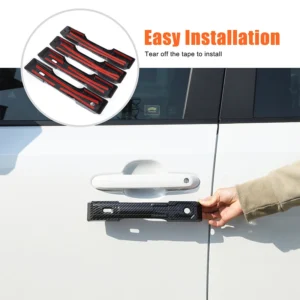 for toyota prado lc250 land cruiser 250 2024+ abs exterior door handle protective cover decorative sticker car accessories