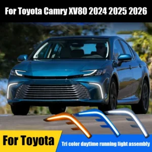for toyota camry xv80 2024 2025 2026 tri color daytime running light assembly led exterior modification parts