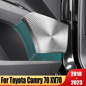 for toyota camry 70 xv70 2018~2023 hybrid car front rear door audio cover loudspeaker horn frame trim cover interior accessories