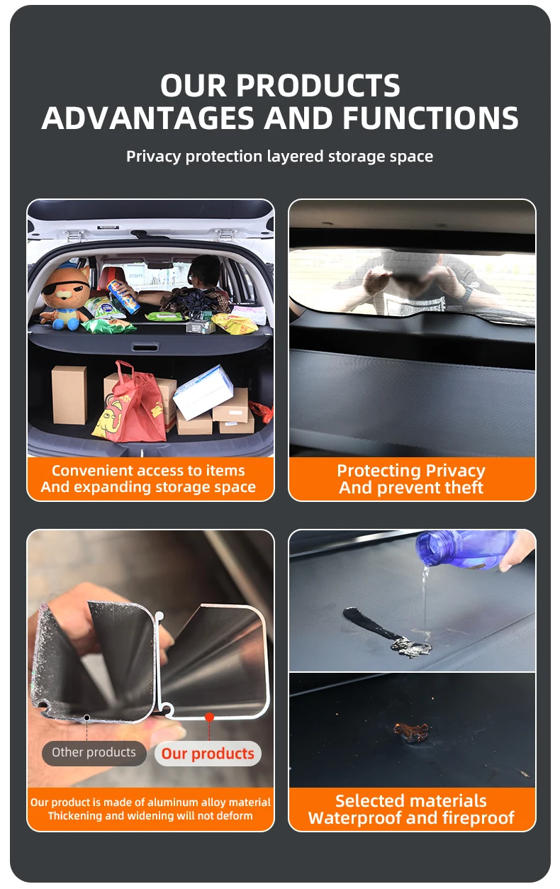 for honda pilot 2016 2022 retractable trunk cargo cover parcel rack anti peeping shield privacy auto interior for honda pilot 2016 2022 retractable trunk cargo cover parcel rack anti peeping shield privacy auto interior