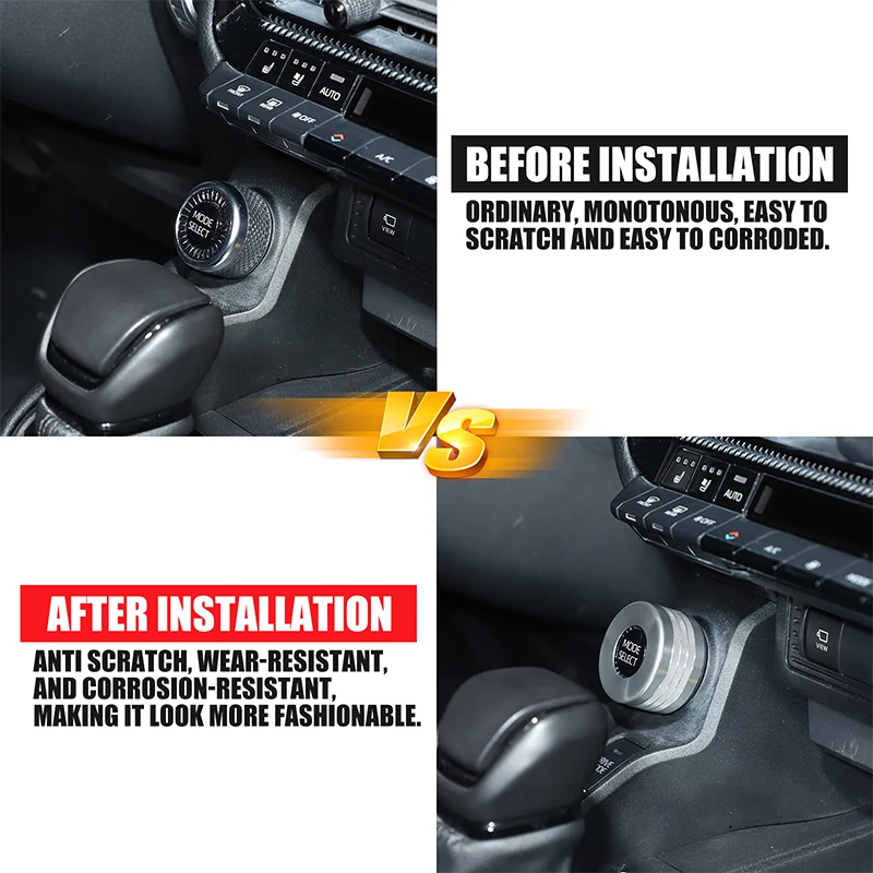 for toyota land cruiser 250 prado j250 lc250 2024 2025 car driving mode knob ring switch knob cover sticker for toyota land cruiser 250 prado j250 lc250 2024 2025 car driving mode knob ring switch knob cover sticker