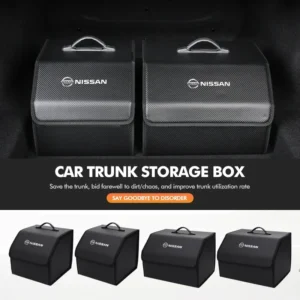 car trunk storage box leather luggage storage folding bag for nissan sentra altima versa maxima murano note armada pulsar