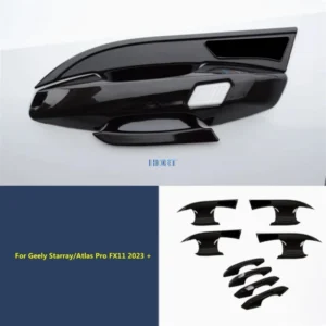 car styling door handle cover gate bowl trim frame accessories exterior sticker for geely starray/atlas pro/boyue l fx11 2023 +