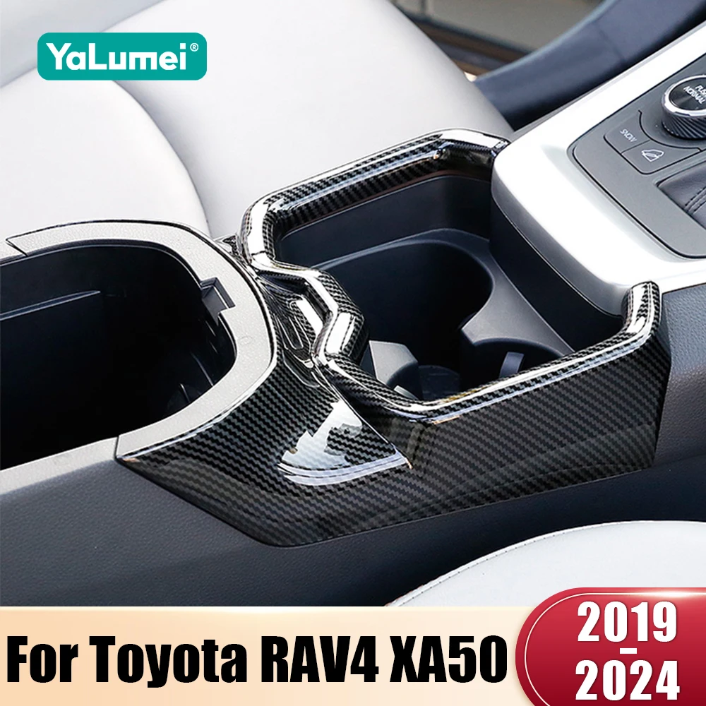 for toyota rav4 xa50 2019 2020 2021 2022 2023 2024 rav 4 hybrid abs car front row water cup holder trim cover frame accessories for toyota rav4 xa50 2019 2020 2021 2022 2023 2024 rav 4 hybrid abs car front row water cup holder trim cover frame accessories