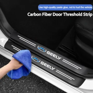car interior threshold sticker door sill strip for geely coolray geometry emgrand panda binray tugella okavango atlas azkarra lc