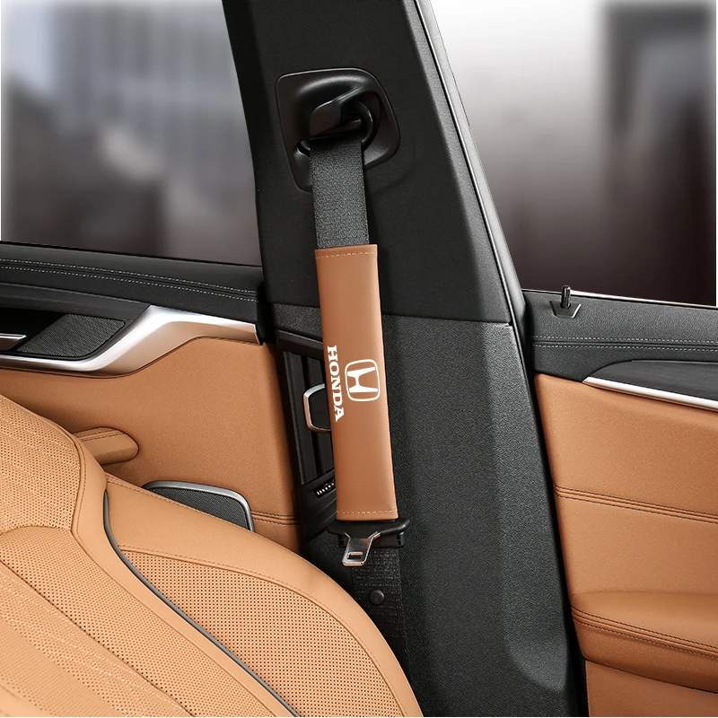 2pcs car seat belt leather cover safety strap shoulder pad for honda civic fit jazz accord pilot crv odyssey passport city vezel 2pcs car seat belt leather cover safety strap shoulder pad for honda civic fit jazz accord pilot crv odyssey passport city vezel