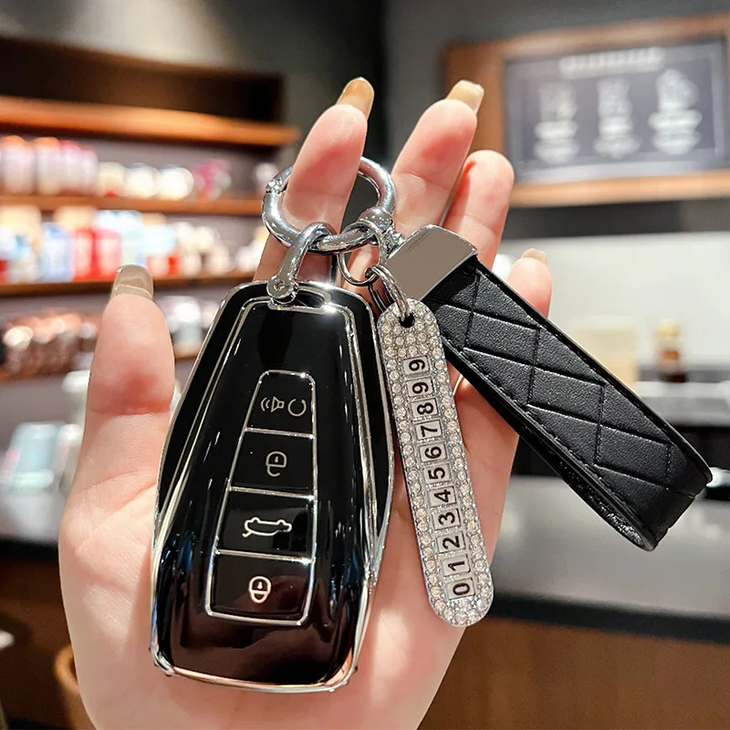 for geely monjaro xingyue l 2022 2023 car key case cover key bag series styling key protective case remote control for geely monjaro xingyue l 2022 2023 car key case cover key bag series styling key protective case remote control
