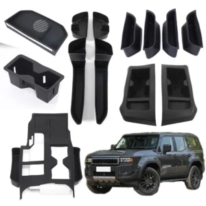 for toyota land cruiser prado 250 2024 25 center console storage protection sleeve cup holder cover interior upgrade accessories