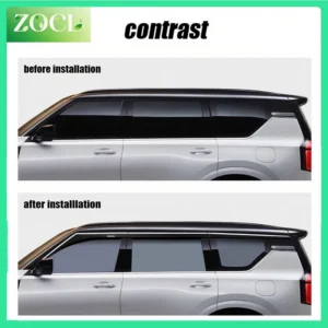 new car accessories fit for nissan patrol y63 armada 2025 2027 abs black waterproof door window visor vent shades sun rain guard