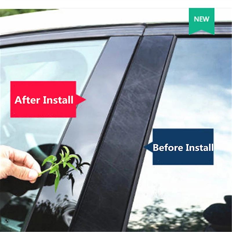 6pcs car pillar posts for geely coolray proton x50 2019 2020 2021 2022 2023 glossy black door window trim cover stickers styling 6pcs car pillar posts for geely coolray proton x50 2019 2020 2021 2022 2023 glossy black door window trim cover stickers styling