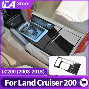 for 2008 2015 toyota land cruiser 200 transmission panel protection modification accessories lc200 central control decoration