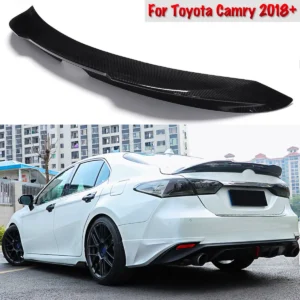 for toyota camry 8th 2018 2024 trd style rear wing tail spoiler diffuser trunk top wing tail lip auto parts body kit