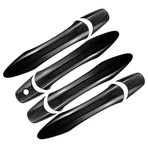 8pcs/set glossy black exterior door handle cover trim abs fit for infiniti qx80 suv 2014 2015 2016 2017 2018 2019 2020 2021 2024