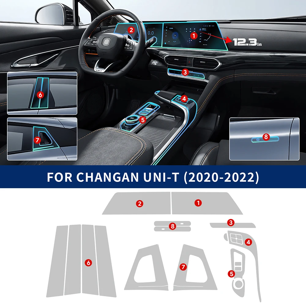 car interior film tpu for changan uni t uni t 2020 2021 2022 accessories transparent protection anti scratch dedicated sticker car interior film tpu for changan uni t uni t 2020 2021 2022 accessories transparent protection anti scratch dedicated sticker