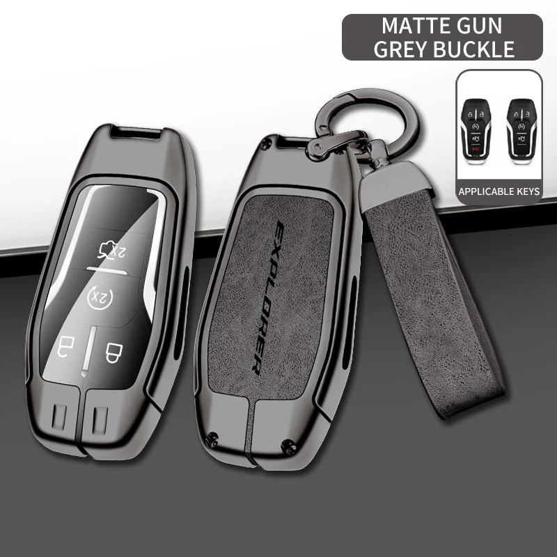 zinc alloy leather car key bag suitable for ford explorer explorer 2018 2017 2016 car key chain accessories zinc alloy leather car key bag suitable for ford explorer explorer 2018 2017 2016 car key chain accessories