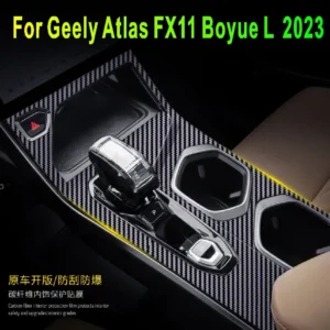 for geely atlas fx11 boyue l 2023 interior central control panel door handle 3d carbon fiber stickers decals car styling accesso