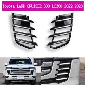 for toyota land cruiser 300 lc300 2022 2023 led daytime running light with yellow turn signal light bumper drl fog lamp