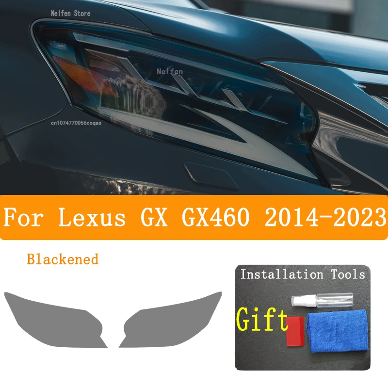 for lexus gx 460 2014 2023 car headlight black protective cover film front light transparent tpu anti scratch headlamp sticker for lexus gx 460 2014 2023 car headlight black protective cover film front light transparent tpu anti scratch headlamp sticker