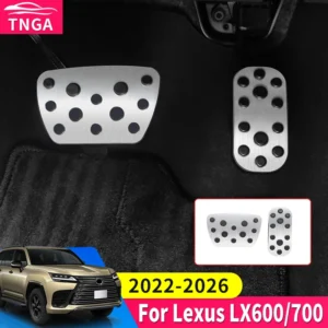 for toyota 2022 2026 lexus 600 700 lx600 lx700 anti slip aluminum alloy brake accelerator pedal cover car protection accessories