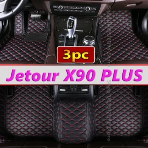 car foot pads for chery jetour x90 plus 2021 2024 5 seats 7 seats anti dirty durable leather carpet protective pad