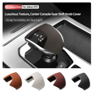 for jetour x70 plus original leather center gear shift knob cover lever shifter boot anti scratch car interior tuning accessory