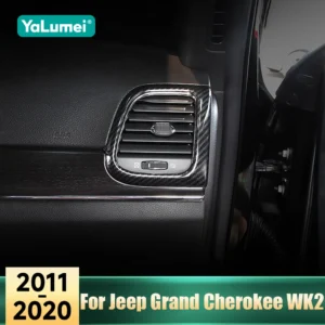 for jeep grand cherokee wk2 2011 2012 2013 2014 2015 2016 2017 2018 2019 2020 car dashboard air conditioning vent trim sticker