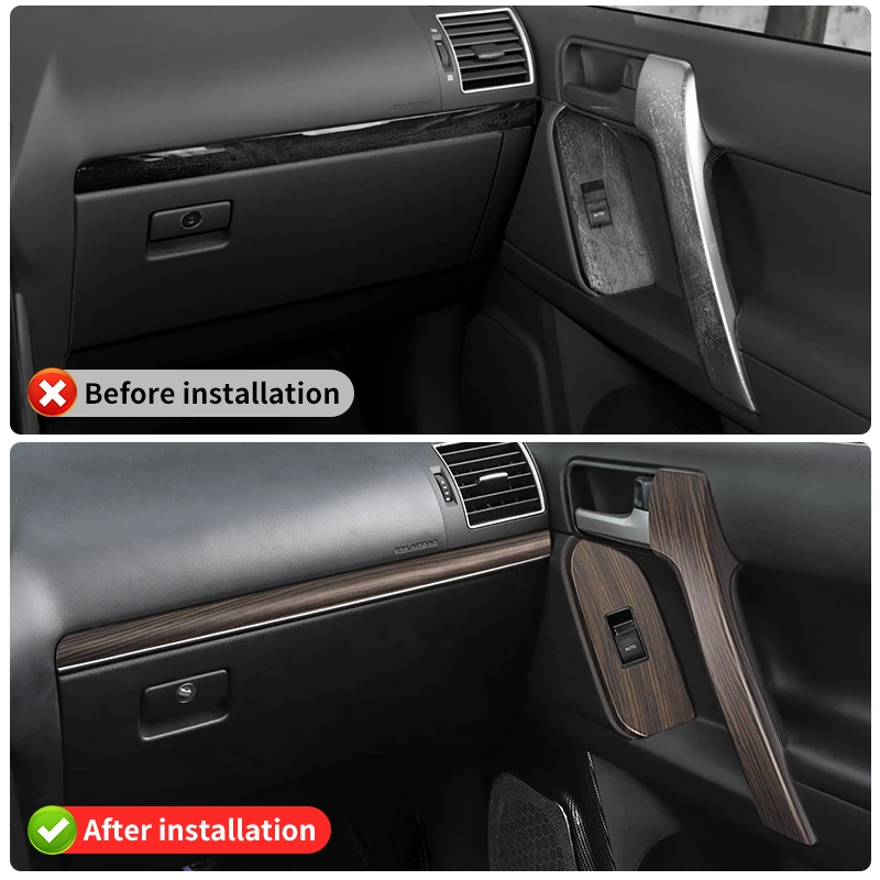 wood grain replacement armrest cover for toyota land cruiser prado 150 lc150 fj150 2010 2023 interior upgrade handle wood grain replacement armrest cover for toyota land cruiser prado 150 lc150 fj150 2010 2023 interior upgrade handle