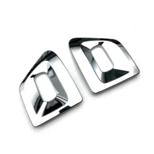aea7 2piece car front fog light cover trim decoration accessories replacement parts for nissan pathfinder r53 2022 2023 silver