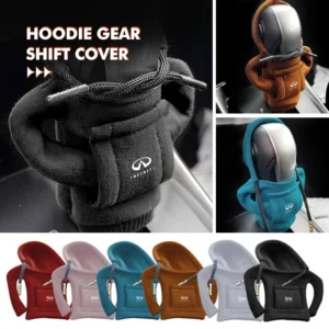 hoodie car gear shift knob cover handle change lever cover for infiniti q70l qx50 q50 qx30 qx60 qx80 q60 q30 qx70 q70 g37 g35
