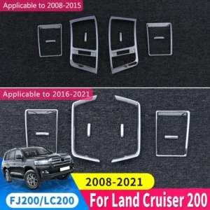for 2008 2021 toyota land cruiser 200 interior modification lc200 air conditioning air outlet decoration sequins accessories