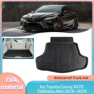 for toyota camry xv70 daihatsu altis 2018~2024 car trunk mat boot liner cargo floor tray carpet waterproof cover part accessorie