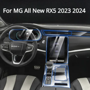 for mg all new rx5 2025 2024 ppf protection film accessories interior transparent tpu gps navigation gear panel center console