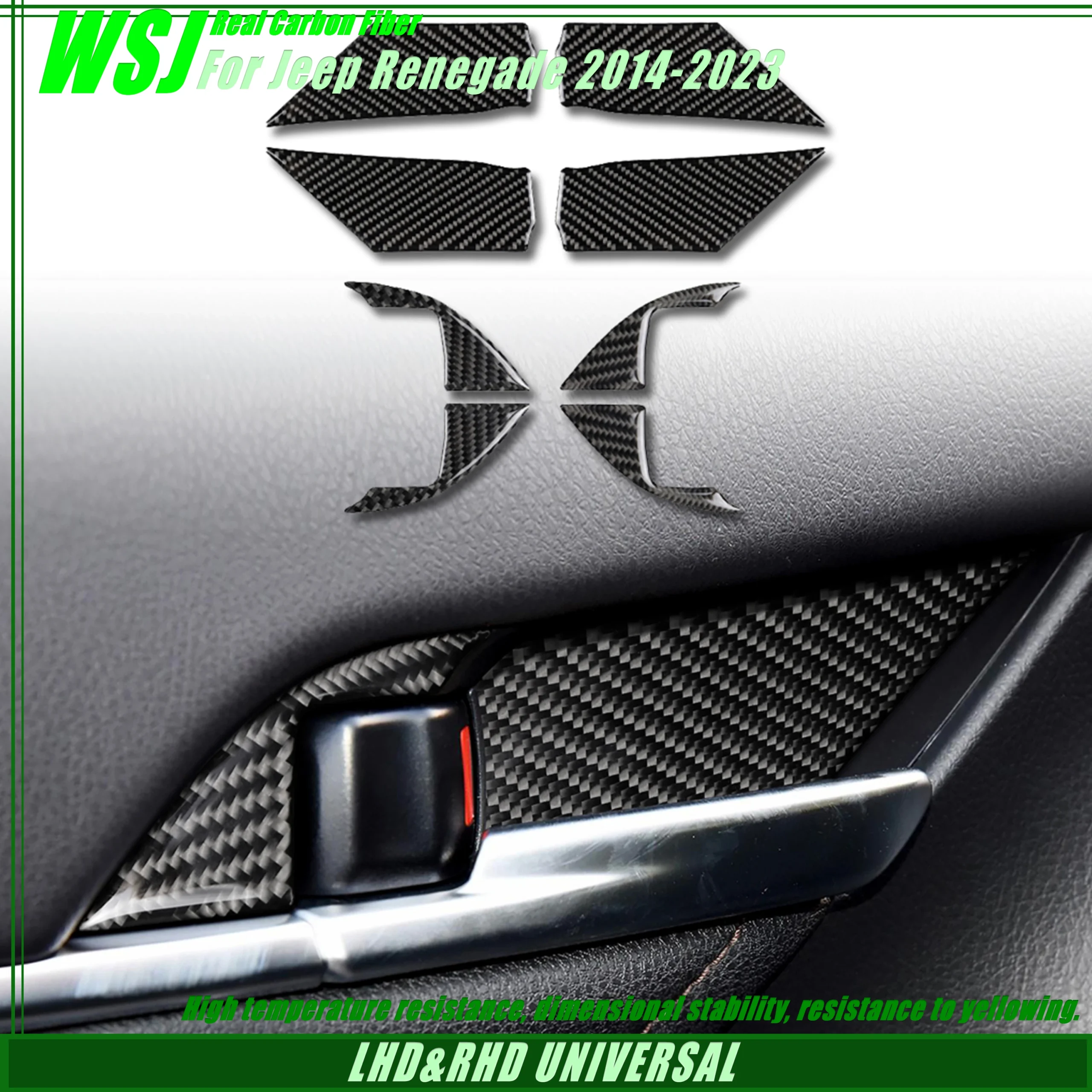 for toyota camry xv70 2018 2024 real soft carbon fiber car interior inner interior door handle bowl decoration trim for toyota camry xv70 2018 2024 real soft carbon fiber car interior inner interior door handle bowl decoration trim