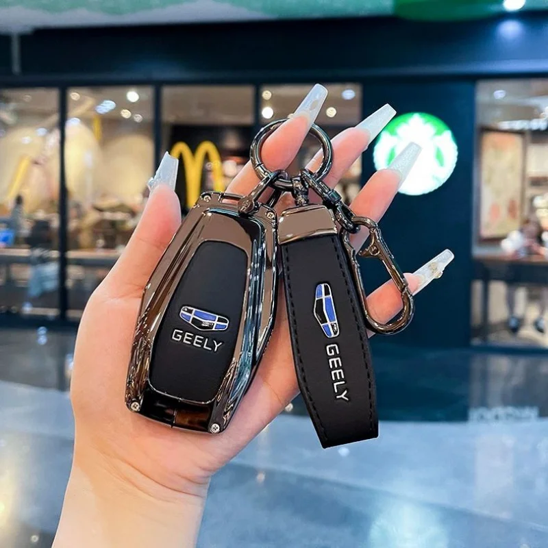 car remote key cover case fob shell for geely coolray geometry c mongaro starray gx3 gx7 x6 pro emgrand 2024 fob holder shell car remote key cover case fob shell for geely coolray geometry c mongaro starray gx3 gx7 x6 pro emgrand 2024 fob holder shell