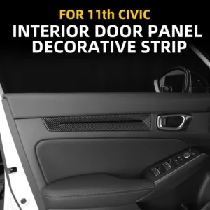for honda 2022 2025 11th civic sedan hybrid si type r interior door panel decorative strip accessories