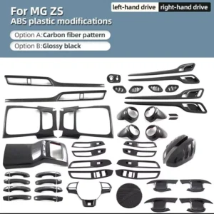 for mg zs 2018 2024 interior accessories window rise gear water cup cover air conditions outlets frame steering wheel cover